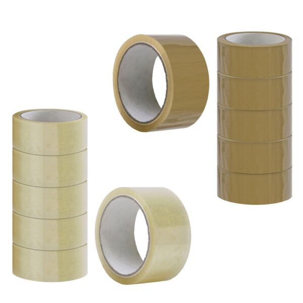 Ταινία Συσκευασίας 48mm Καφέ-Διάφανη 48mmx66m JustNote 3987