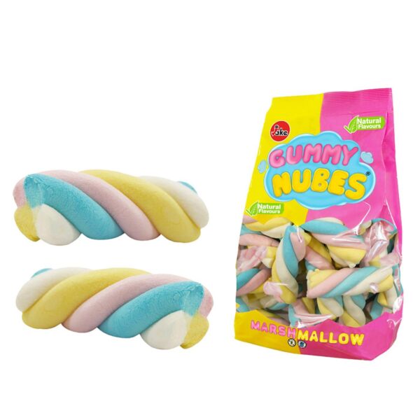 Marshmallows Καραμέλες Gummy Nubes Twist Σακ=500g Jake SA 9470005