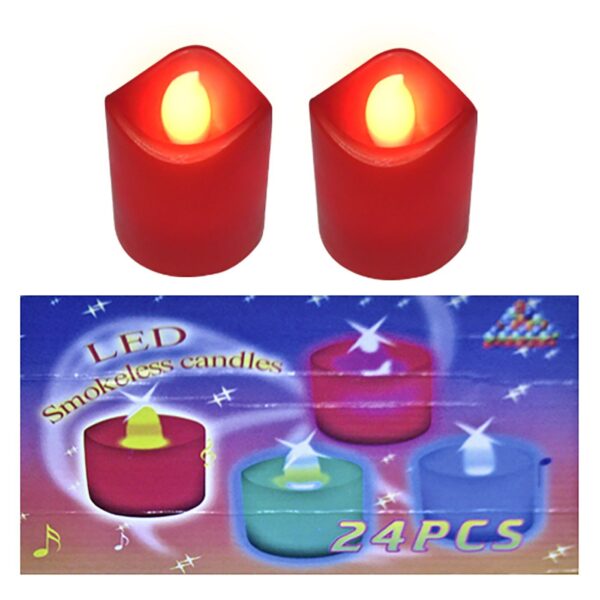 Κεράκι Μπαταρίας Κόκκινο Αφιέρωσης 4,5x4cm Homie 57122