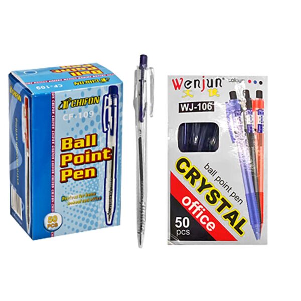 Στυλό Διάφανο Κλιπ Ballpoint Μπλε 0,8mm  JustNote 80287