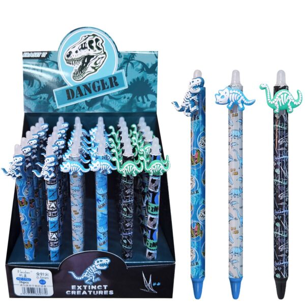 Μαγικό Στυλό Κουμπί με Γόμα Δεινόσαυροι 14,5cm JustNote 80889