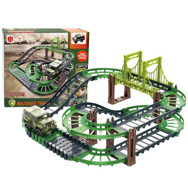 Αυτοκινητόδρομος Μικρός Στρατιωτικός με Γέφυρα Μπαταρίας 21x18x6cm ToyMarkt 88886