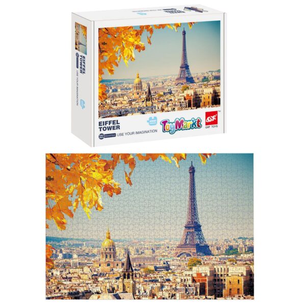 Παζλ 1000 τεμ Πύργος Αιφελ 25x20x5cm ToyMarkt 891773
