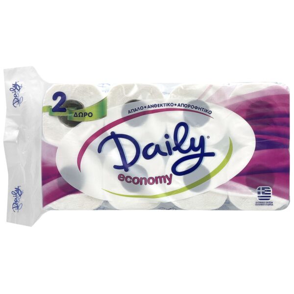Χαρτί Υγείας Daily Soft 8τεμ Μήκος Ρολού:19,7m 65gr Daily