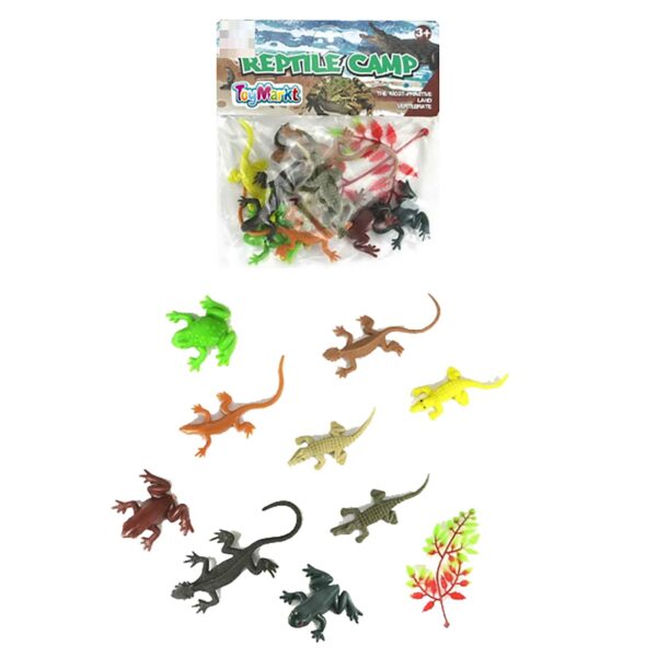 Μικρό σετ 8 Ερπετά 14x16cm ToyMarkt 913155