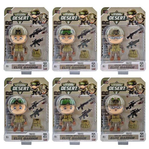 Στρατιωτάκι Desert σε Καρτέλα 16x22x5cm ToyMarkt 913603