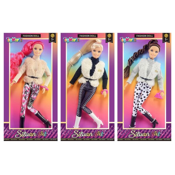 Κούκλα 29cm Γούνινο Γιλέκο & Κολάν 16x33x5cm ToyMarkt 922105