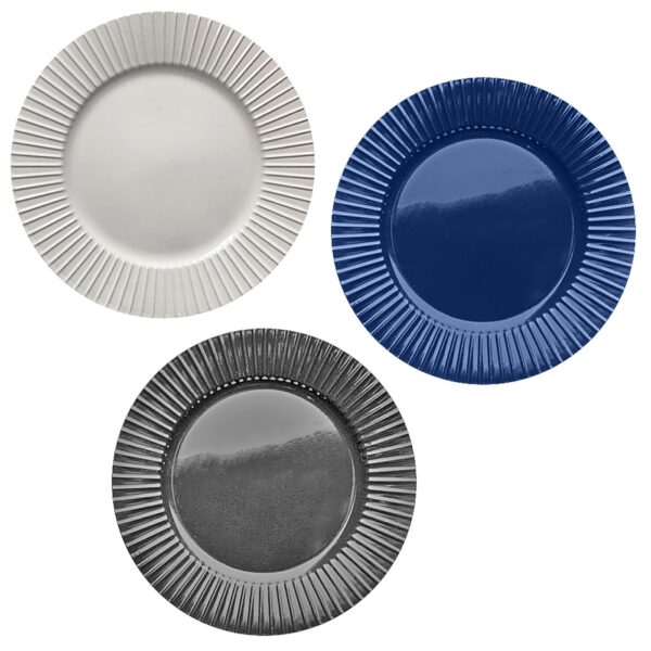 Πιάτο Γλυκού Πορσελάνης με Ανάγλυφα Σχέδια 20cm Homie 1002165