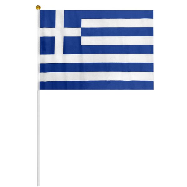 Σημαία Ελληνική Πάνινη με Λαβή 32x45cm (λαβή=60cm) Homie 11632