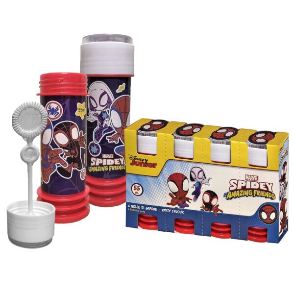 Σαπουνόφουσκες Spidey & Friends σετ 4 τεμ 55ml Spiderman
