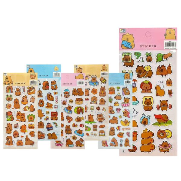 Αυτοκόλλητα Puffy Καστοράκια 22x10cm JustNote 381986