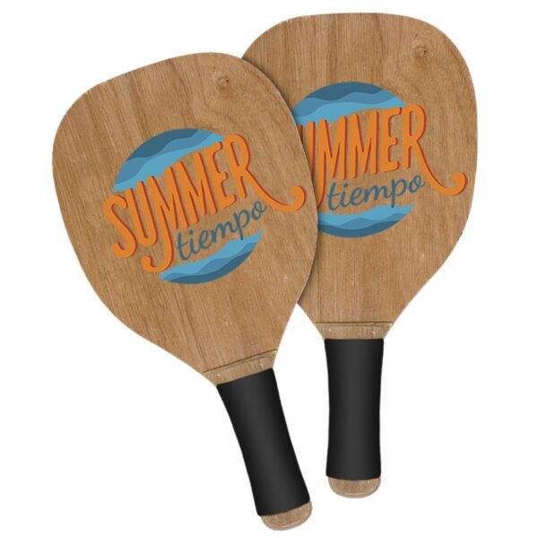 Ρακέτες Ξύλινες Παραλίας Summertiempo 40x22x1,2cm SummerTiempo 621460