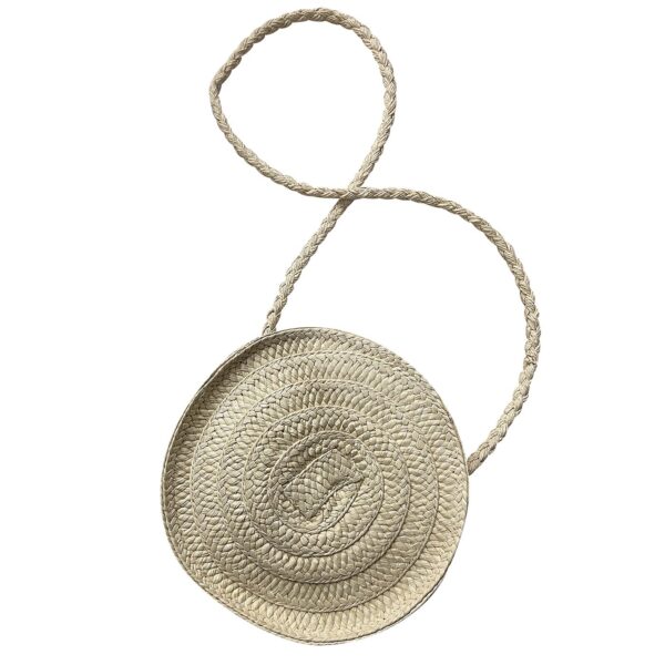Τσάντα Στρογγυλή Ψαθόχαρτο Κρόσια Φ24cm SummerTiempo 622562