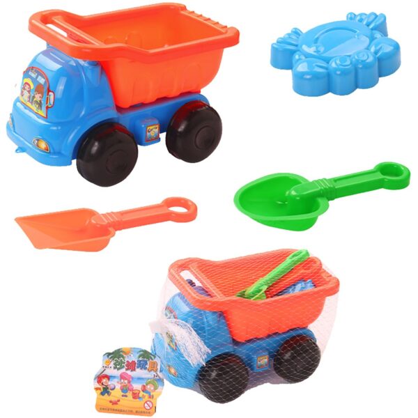 Σετ Παραλίας Φορτηγό 4τεμ 26,5x16x16cm SummerTiempo 622607