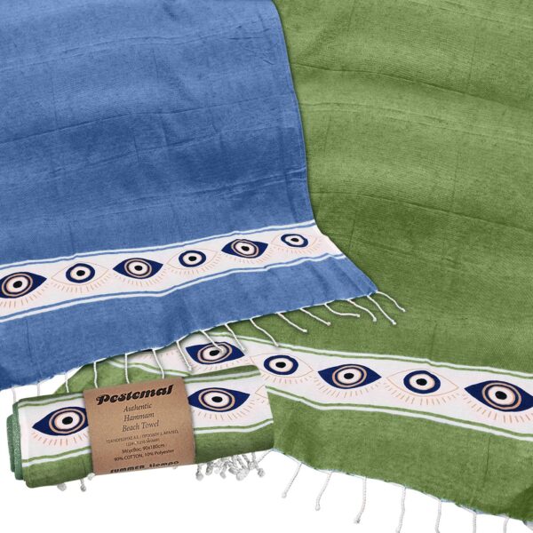Πετσέτα Θαλάσσης Πεστεμάλ Μάτια 90x180gr ~280gr SummerTiempo 622726