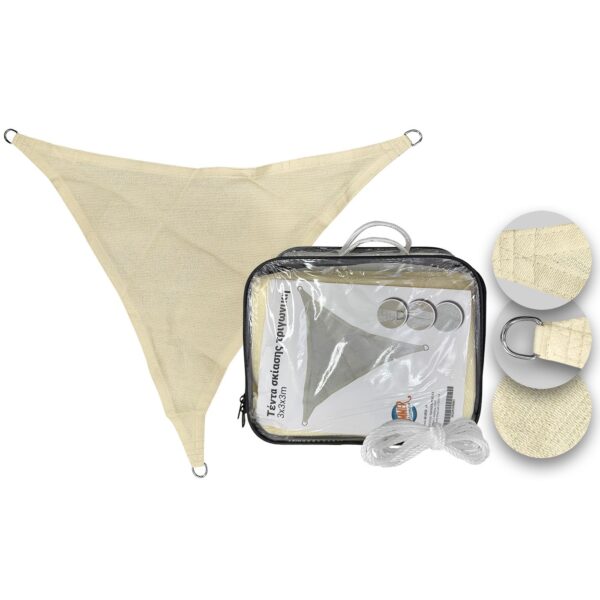 Τέντα Σκίασης Τριγωνική 3x3x3m SummerTiempo 622952