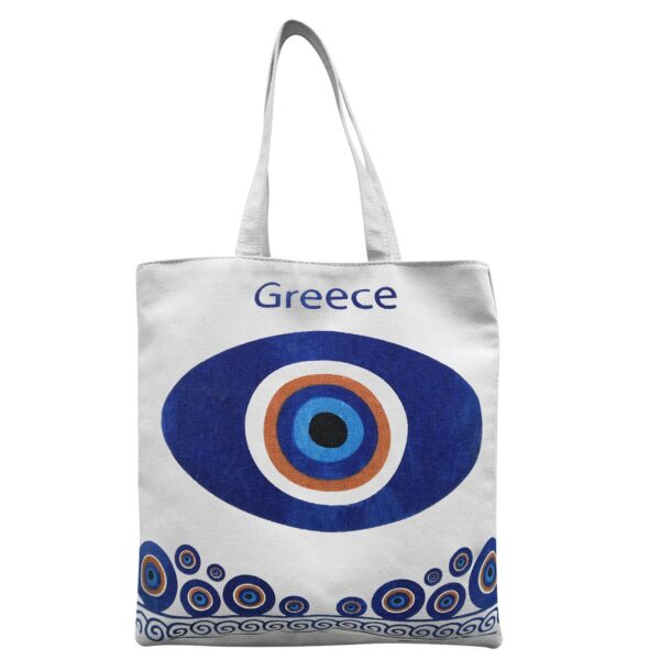 Τσάντα Βαμβακερή Τουριστική Μάτι 40x40x10cm SummerTiempo 622969