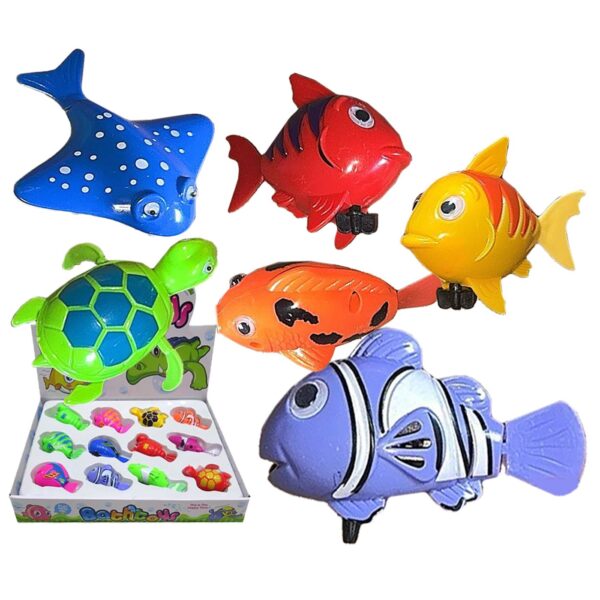 Κουρδιστά Ζωάκια Θαλάσσης με Ματάκια 8,5cm SummerTiempo 623208