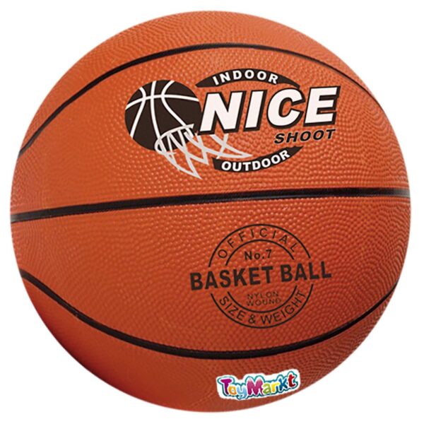 Μπάλλα Μπάσκετ Πορτοκαλί No7 (~24-24,8cm), ~520 gr ToyMarkt 9145