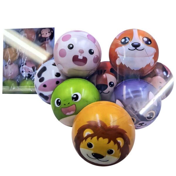 Μπαλάκι Καουτσούκ Ζωάκια ø6,5cm ToyMarkt 913668