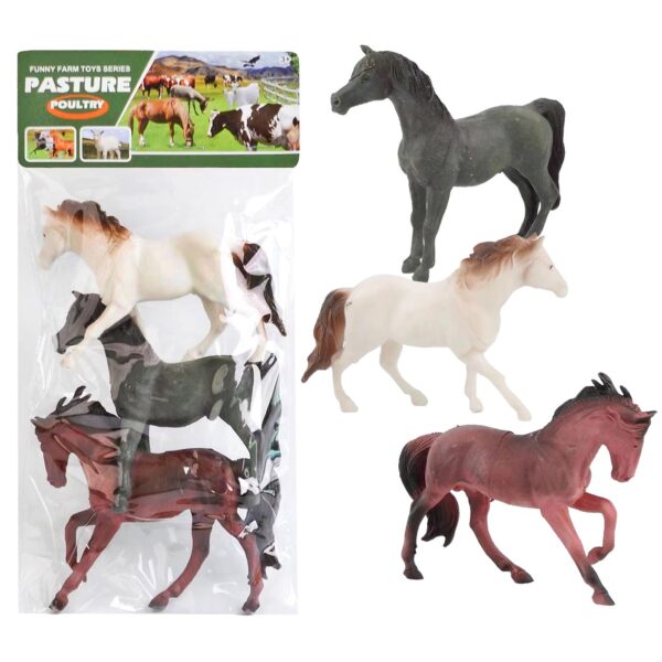 Σετ 3 Άλογα 16cm σε Σακούλα 27x16x3cm ToyMarkt 913435