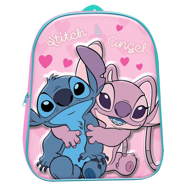 Τσάντα Πλάτης Νηπίου Stitch & Angel 3d 31cm Stitch