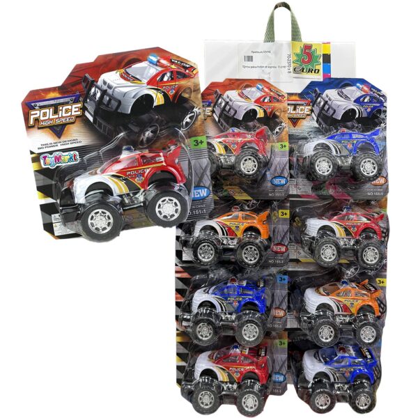 Τζιπάκι Police Friction σε Καρτέλα 20x20x9cm ToyMarkt 902187