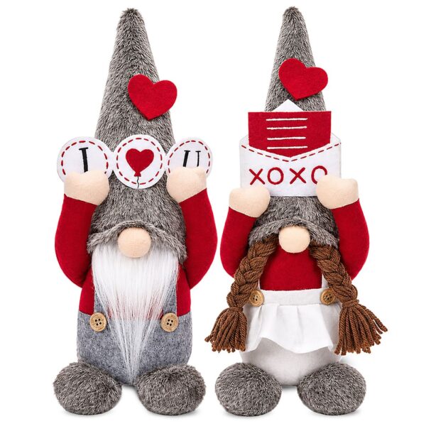 Νάνος Πάνινος με Καρδιές 36cm ToyMarkt 99565