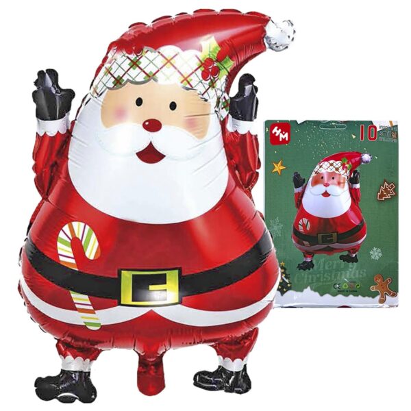 Μπαλόνι Μεταλλιζέ Άγιος Βασίλης 62x45cm Xmasfest 1132689